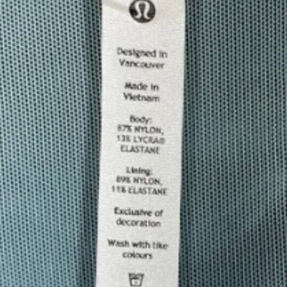 Lululemon Define Jacket Womens 6 Blue Green Luon Full Zip Thumbholes Pockets Gym - Picture 3 of 6